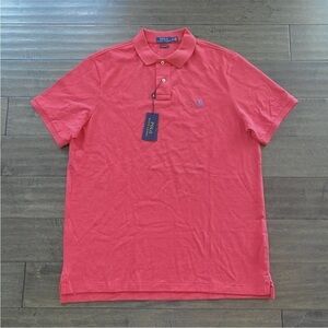 Polo Ralph Lauren Red Classic Fit Cotton Golf Polo Shirt Men's XL NWT